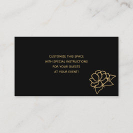 Black Guld Glitter Tilläggskort