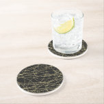 Black Guld Glitzy Abstrakt Underlägg<br><div class="desc">Black Guld Glitzy Abstrakt</div>