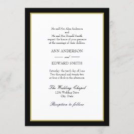 Black Guld Gräns båda föräldrarnas inbjudan till b