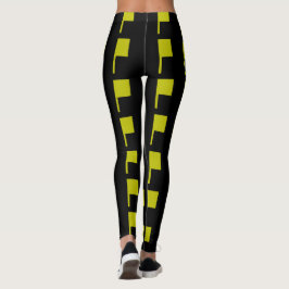 Black Guld Grönt Modern Art Deco 4Dina Leggings