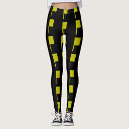 Black Guld Grönt Modern Art Deco 4Dina Leggings