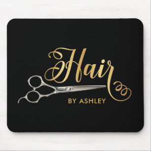 Black & Guld Hairstylist Salon Namn Musmatta
