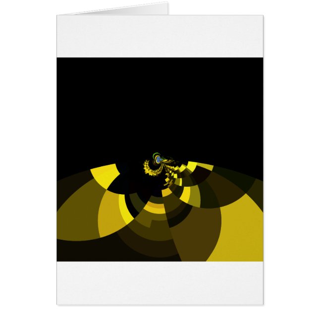 Black Guld Hälsningskort (Framsidan)