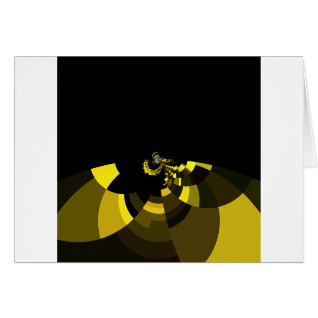 Black Guld Hälsningskort (Framsidan Horizontal)