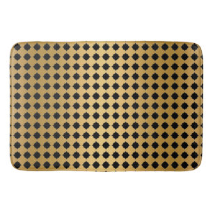 BLACK GULD HEXAGON MÖNSTER BATH MAT BADRUMSMATTA