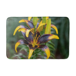 Black Guld Hybrid Asiatic Lily, Blomsterfotografi Badrumsmatta