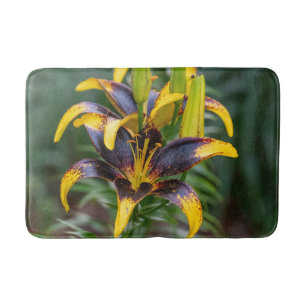 Black Guld Hybrid Asiatic Lily, Blomsterfotografi Badrumsmatta