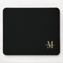 Black Guld Initial och Namn Personlig Gift