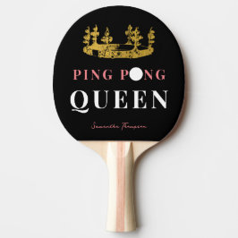 Black Guld Krona Bord Tennis Queen Personlig  Pingisracket