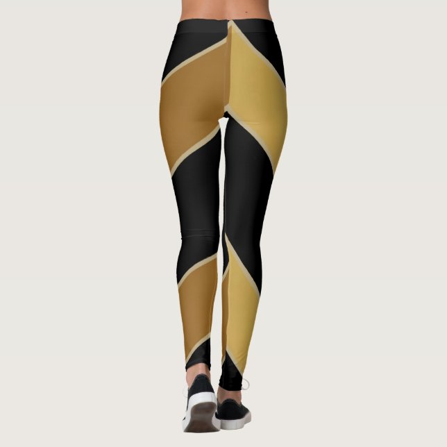 Black Guld Leggings (Baksida)