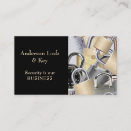 Black Guld Locksmith Affärskort Visitkort