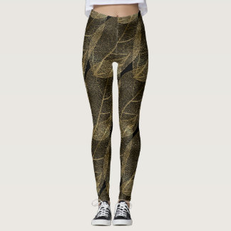 BLACK GULD LÖV Mönster, baljformar Leggings