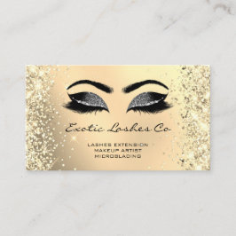 Black Guld Makeup Glitter Lash Anpassningsbar Logo Visitkort