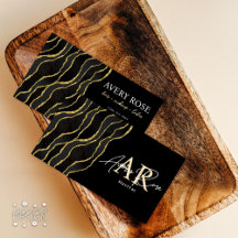 Black Guld marble Agate Cosmetolog Beauty