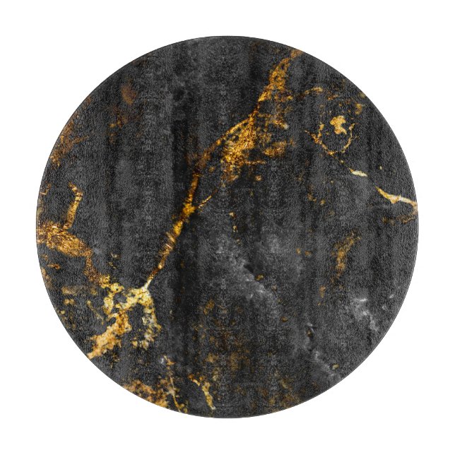 Black Guld Marble, Natural Mönster. (Framsidan)