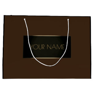 Black Guld minimum Namn Luxury Branding Brown
