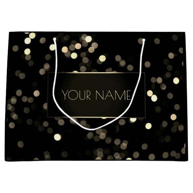 Black Guld Minimum Namn Luxury Branding Spark (Framsidan)