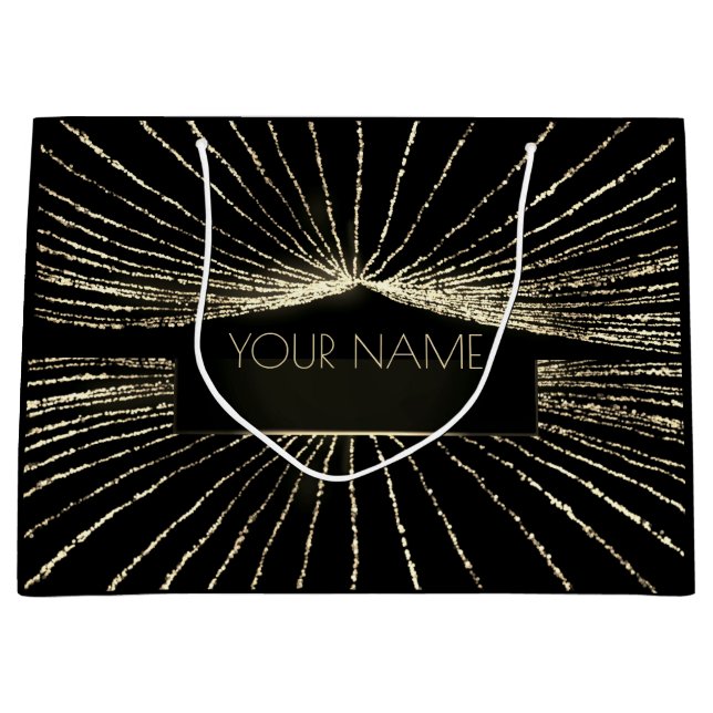 Black Guld Minimum Namn Luxury-varumärke VIP (Framsidan)