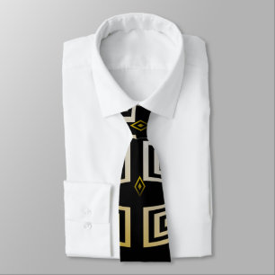 Black Guld och Silver Cuff Patterned Slips