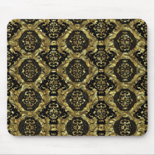 Black & Guld Ornate Baroque Design Musmatta