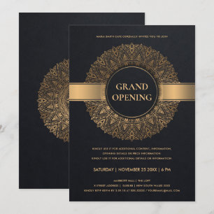 BLACK GULD ORNATE CLASSIC MANDALA GRAND OPENING INBJUDNINGAR