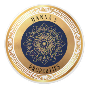 Black Guld Personlig Knopp