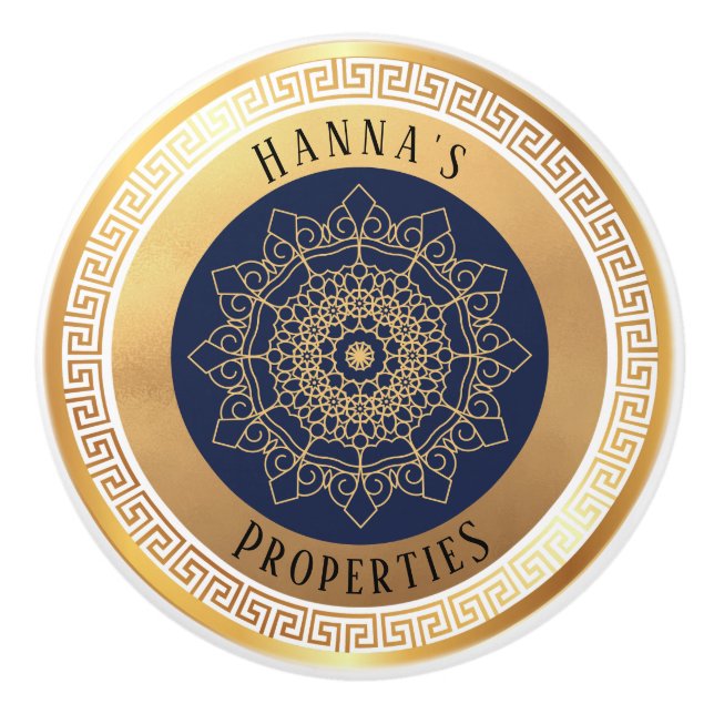 Black Guld Personlig Knopp (Framsidan)