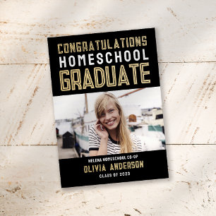 Black Guld Photo Homeschool Studenten Meddelande