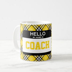 Black Guld Play COACH Namn bricka Kaffemugg