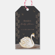 Black Guld Princess Svan Butterfly Baby Shower