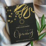 BLACK GULD RIBBON CUTTING GRAND OPENVITATION VYKORT<br><div class="desc">Om du vill ha fler anpassningar eller andra matchande artiklar kan du kontakta mig på yellowfebstudio@gmail.com</div>