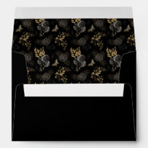 Black & Guld Ro Elegant Gothic Bröllop