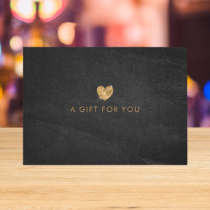 Black Guld Salon Store Business Gift-certifikat
