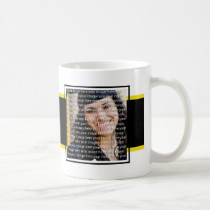 Black & Guld School Studenten Photo Collage Mugg