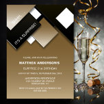 Black Guld Surprise 21:a födelsedagen Party Inbjudningar<br><div class="desc">Den här snyggten har den moderna inbjudan till svartmålspartiet och guld-abstrakten om geometrisk överraskning på 21:a födelsedag varit designad för den moderna minimalisten. Den här eleganta och sofistikerade inbjudan kombinerar en contemporary estetik med en aning konstnärligt smak. Inbjudan har en geometrisk utformning för abstrakten som är försedd med vinklade kvadratiska...</div>
