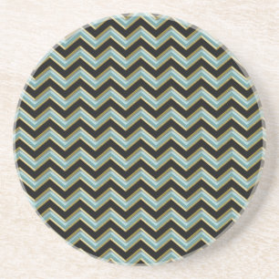 Black Guld Teal ZigZag Underlägg