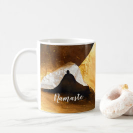 Black Guld Yoga Meditation Instructor Reiki Master Kaffemugg
