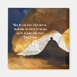 Black Guld Yoga Meditation Instructor Reiki Master Magnet