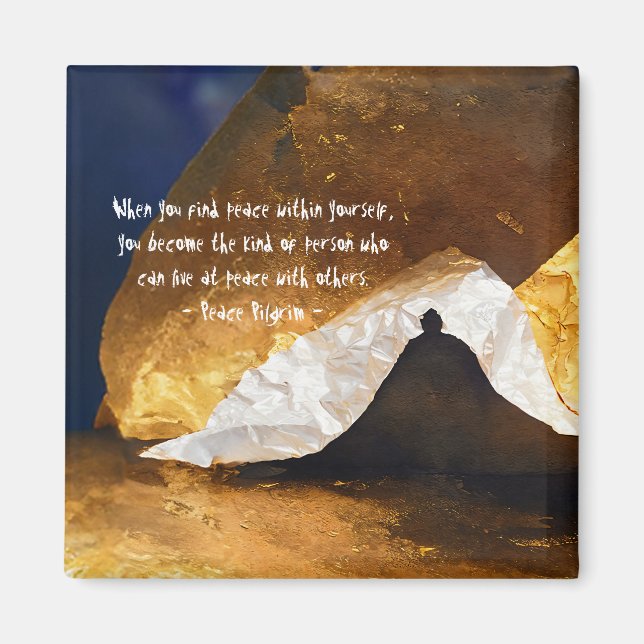 Black Guld Yoga Meditation Instructor Reiki Master Magnet (Framsidan)