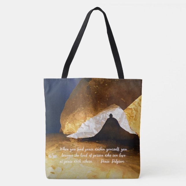 Black Guld Yoga Meditation Instructor Reiki Master Tygkasse (Framsida)