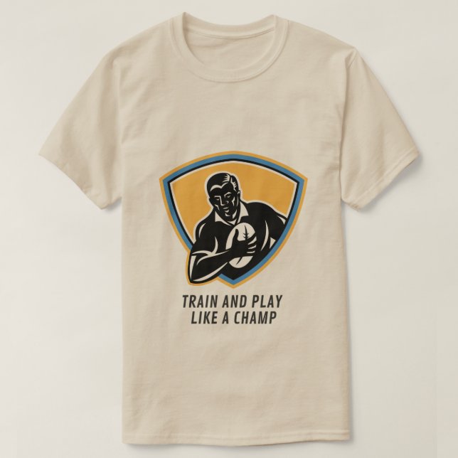 Black & Gult Football T Shirt (Design framsida)