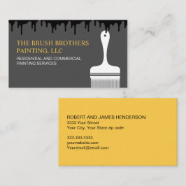 Black Gult Professionell House Painter Visitkort