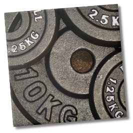 Black Gym Weights Fitness Kakelplatta