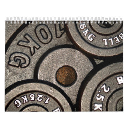 Black Gym Weights Fitness Kalender
