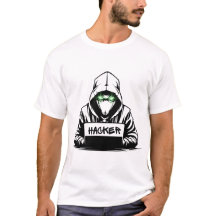 Black Hacker T-Shirt Design