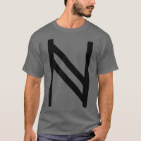 Black Hagalaz Rune Paintbrush version 2