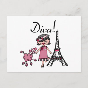 Black Hair Diva Vykort