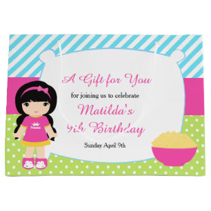 Black Hair Girl Sleepover Slumber Party Birthday