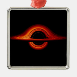 Black Hål Accretion Disk Julgransprydnad Metall