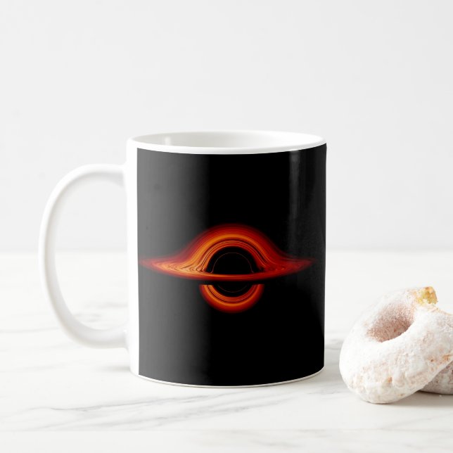 Black Hål Accretion Disk Kaffemugg (Med munk)